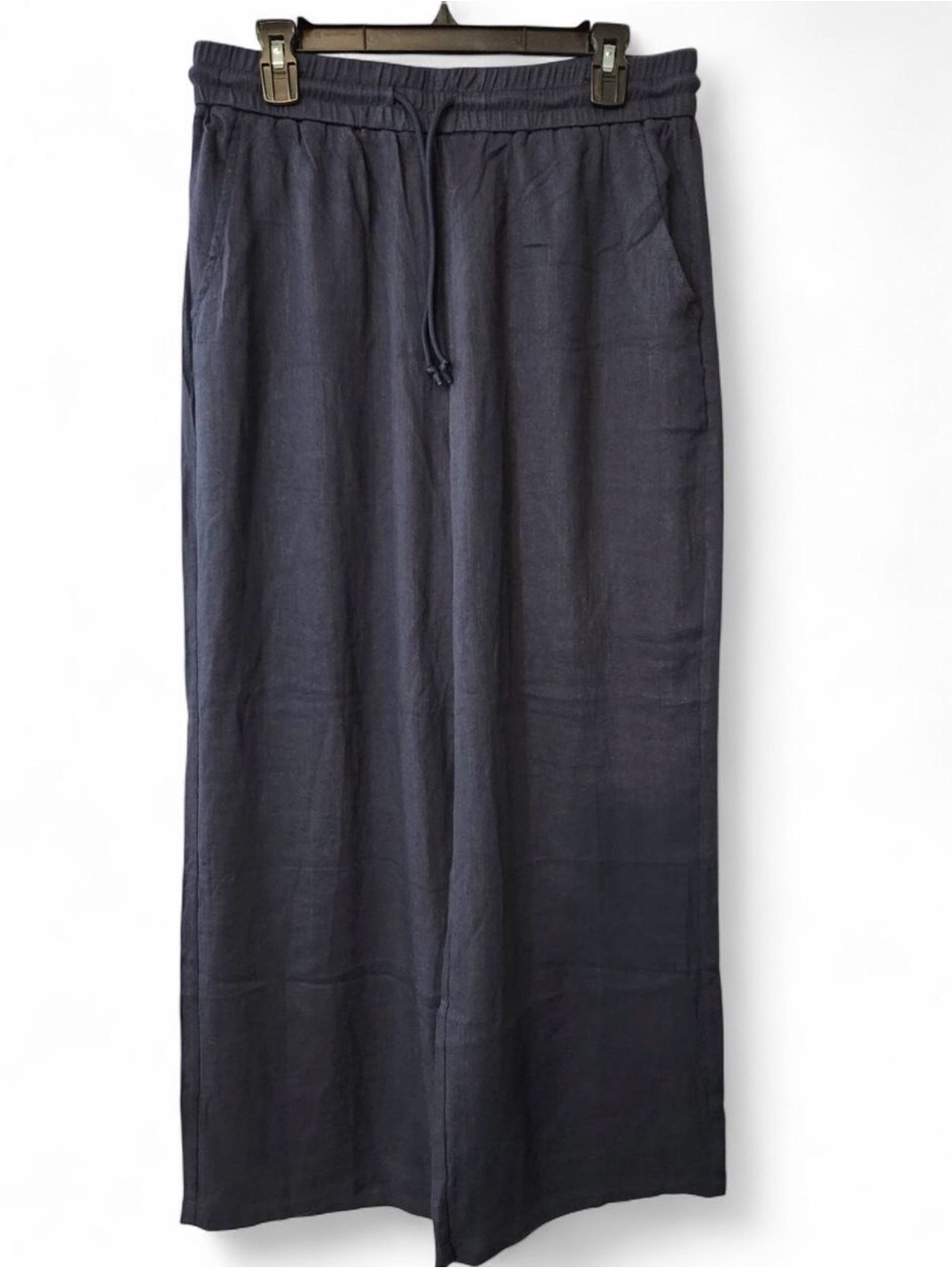 HALARA Navy Wide-Leg Drawstring Joggers